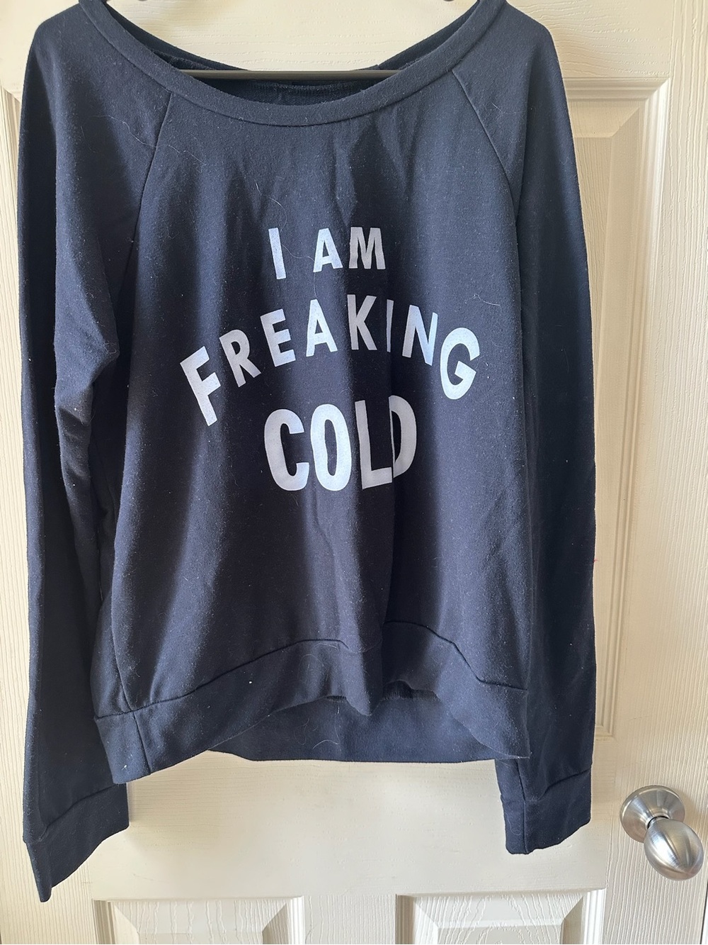 Triumph Black Crewneck Sweater with White Graphic Text